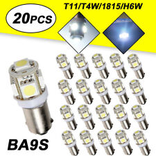 20Pcs BA9s 1895 H6W 53 57 Bayonet LED Light Bulbs for Instrument Dash Bulb White picture