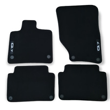 Car Floor Mats Velour For Audi Q7 Waterproof Black Carpet Rugs Auto Liners New picture