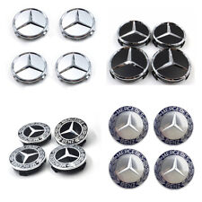 4PCS/1SET 75mm Wheel Center Hub Caps Cover Logo Badge Emblem For Mercedes-Benz picture