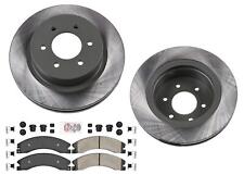 Front Fleet Pads w Hardware & Disc Brake Rotors for 2016-2023 Nissan Titan XD picture