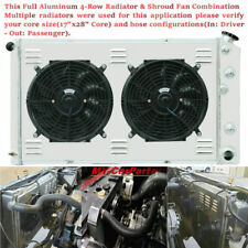4 Row Aluminum Radiator&Shroud Fan For Cadillac Oldsmobile,GM Cars 28