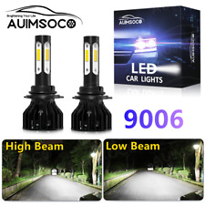 2x 4-SIDE HB4/9006 LED Headlights Kit Combo Bulbs 6500K Low Beam Super White picture