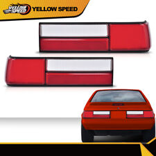 NEW Fit for 87-93 Ford Mustang Taillight Taillamp Lens Set Left & Right Pair  picture