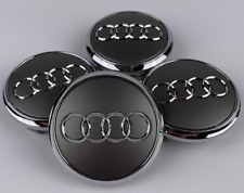 4x77mm For Audi Car Wheel Center Caps Hubcaps Rim Caps Badges Grey 4L0601170 picture