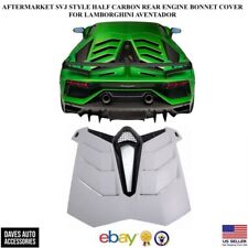 Aftermarket SVJ Carbon Fiber Rear Engine Bonnet Cover Lamborghini Aventador USA picture