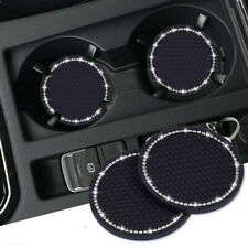 2x Universal Car Interior Bling Cup Holder Insert Rhinestone Coaster Accessories picture