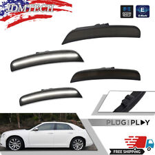 For 15-23 Chrysler 300 300C 300S Smoked White LED Rear Front Side Marker Lights picture