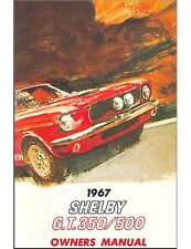 1967 Shelby GT350, GT500 Owner's Manual picture