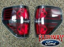 09 thru 14 F-150 OEM Ford SVT Raptor Black Tail Lights Lamps (Pair) AL3Z13404AE picture