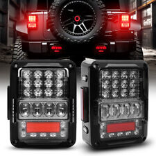 5D LED Tail Lights w/ Brake Reverse Turn Signal Running for Jeep Wrangler JK 07+ picture