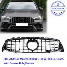 Glossy Black GT R Front Grille For Mercedes Benz CLA W118 C118 CLA35 AMG 2020-ON picture