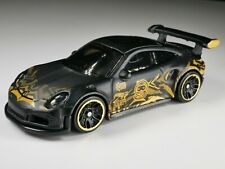 2006 Porsche 911 GT3 RS 1/64 Scale DIECAST DIORAMAS    Car Black / Gold Tribal picture