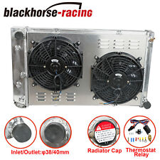 For Chevy 1970-1981 Camaro/1978-1987 Monte Carlo 3 Row Radiator+Shroud Fan+Relay picture