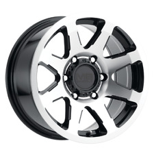4 New 16X8 10 6X139.7 6X5.5 MB Legacy Black/Machined Wheels/Rims 16 Inch 60020 picture