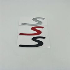 S Logo Badge Emblem For Porsche Cayman 911 Carrera Black Gray Red Boxster Macan picture