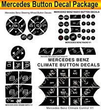 2007-2014 Mercedes Benz Button Repair Package Steering AC Window Decals Stickers picture