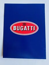1990s Original Bugatti Sales Folder Brochure Catalog Blue - NEW picture