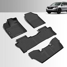 3D TPE All Weather Floor Mats For 2016-2023 Honda Pilot 7-Seat picture