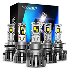 NOVSIGHT H4 H7 H11 9005 9006 LED Headlight Bulbs Kit H/Lo Beam 30000LM Brighter picture