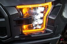 For 17-Up Ford Raptor Type-OE CARBON FIBER Replacement Headlight Surrounds Cover picture