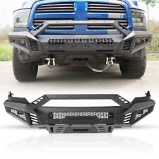 Mid-Width/Side Wings/Bull Bar/Skid Plate For 2013-18 Dodge Ram 1500 Front Bumper picture