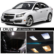 Fits 2015-2018 Chevy Cruze White Interior LED Lights Replacement Package Kit picture