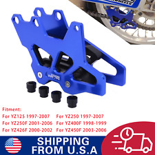 CNC Chain Guard Guide Protector For YZ125 YZ250 1997-2007 YZ250F 2001-2006 Blue picture