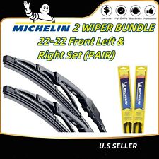 High Performance Wiper blades 22-22 Front Left & Right Set (PAIR) New Michelin picture
