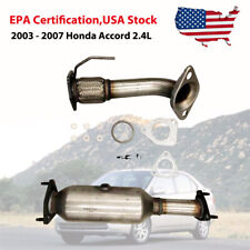 Fits 2003-2007 Honda Accord 2.4L Exhaust Front Flex Pipe & Catalytic Converter picture