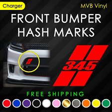 Front Bumper Hash Marks 345 Decal for Charger Cars picture
