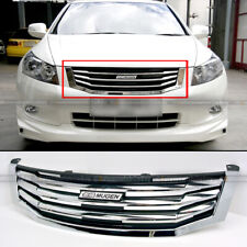 Fit 08-10 Accord 4DR Sedan JDM Mugen Style Chrome Horizontal Front Hood Grille picture