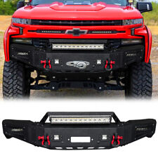 Fits 2019-2020-2021 Chevy Silverado 1500 Front Bumper with Winch Plate and Light picture