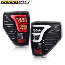Fit For Ford F150 09-14 Clear /Black Rear LED Tail Light Brake Parking Lamps picture