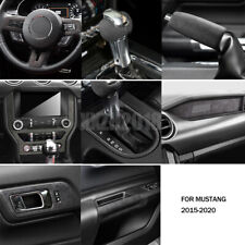 Deep Gray Alcantara Warp Interior Trim Cover For Ford Mustang 15-21 Accessories picture
