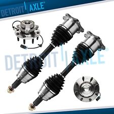 CV Drive Shaft Axles + 8-LUG Wheel Hub and Bearing Assembly for Chevy GMC Hummer picture