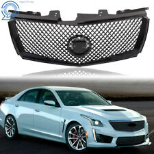 For 2008 2009-2013 Cadillac CTS Front Bumper Upper Grille Mesh Gloss Black picture