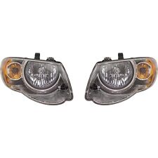 Headlight Set LH and RH For 2005-2007 Chrysler Town & Country 119 inch Wheelbase picture