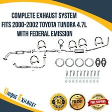 Complete Exhaust System Fits 2000-2002 Toyota Tundra 4.7L with Federal Emission picture