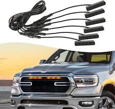 6pcs LED Grill Lights for 2019-2024 Ram 1500/2500 Front Grille Trims Accessories picture