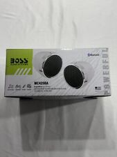 BOSS AUDIO 3” BLUETOOTH CHROME WEATHERPROOF MOTORCYCLE SPEAKERS BUILT IN AMP. picture