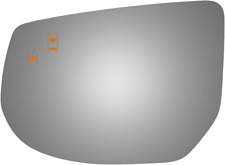 Fits 13-17 Cad XTS Left Driver Mirror Glass Lens w/Blind Spot Icon picture