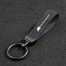 Suede Leather Keychain Car Logo Key Chain Chrome Metal Key Ring Gift for BMW picture
