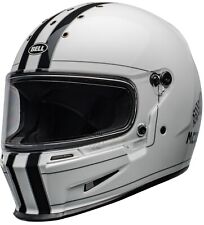 Bell Eliminator Steve McQueen Motorcycle Helmet White picture