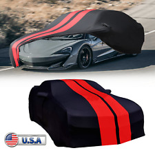 For McLaren 600LT GT Satin Stretch Indoor Car Cover Dustproof Black/Bed picture