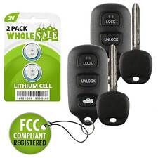 2 Replacement For 2003 2004 2005 2006 Toyota Camry 67 Key + Fob Remote picture