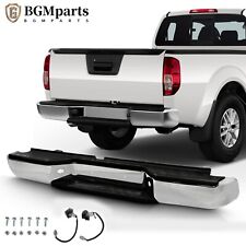 New Chrome Steel Rear Step Bumper For 2005-2019 Nissan Frontier W/O Sensor Holes picture