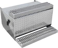 Aluminum Diamond Plate Step Battery Box Tool Box 30'' For Peterbilt 378 379 389 picture
