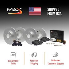 Front & Rear Geomet Brake Rotors + Pads for 2014 2015 2016 Acura MDX picture