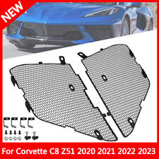 For Corvette C8 Z51 2020-2023 Front Grill Covers Radiator Guards with Bolt 2pcs picture