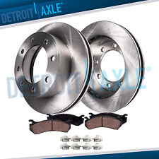 Front Disc Rotors + Ceramic Brake Pads for Silverado Sierra 2500 HD Express 3500 picture